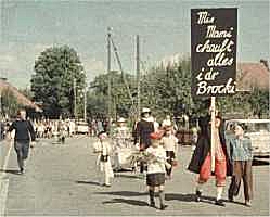 Unsere Gruppe am Umzug in Blach, ca. 1967