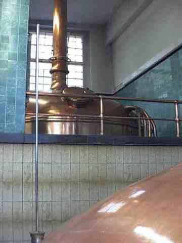 Sudkessel in der Höhe gestaffelt (Brauerei Eichhof)
